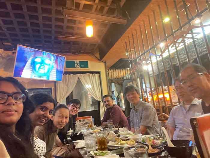 Post-meeting dinner at Kanagawa Institute of Technology